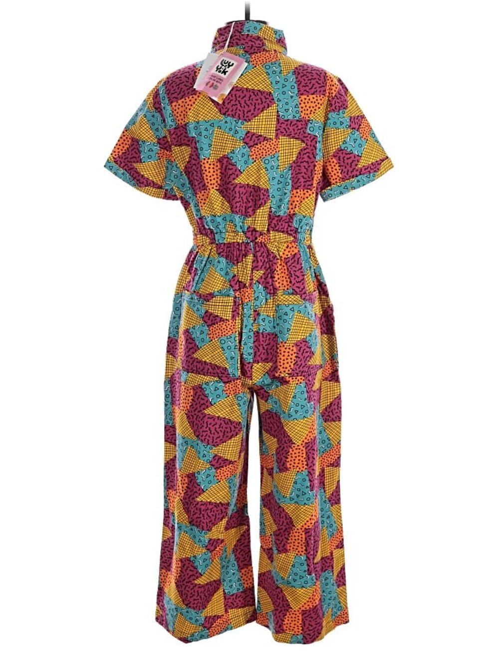 Lucy & Yak Ragan Jumpsuit Memphis Print UK 14/US 10 NWT Sold Out Organic Cotto - Picture 7 of 7